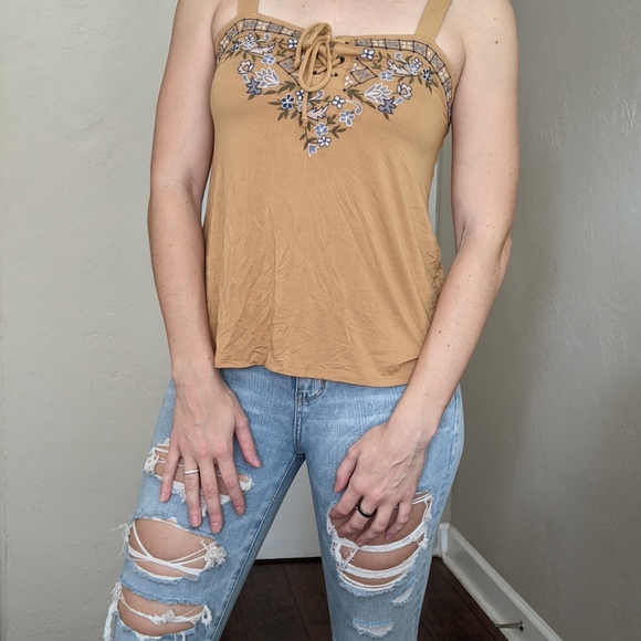 American Eagle Outfitters Tops - 3 for $25| AE Soft Embroidered Tank